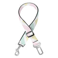 Pastel Chevron Pattern Print Dog Seat Belt