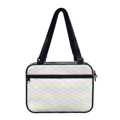 Pastel Chevron Pattern Print Double Strap Bible Bag