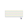 Pastel Chevron Pattern Print Extended Mouse Pad