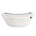 Pastel Chevron Pattern Print Fanny Pack