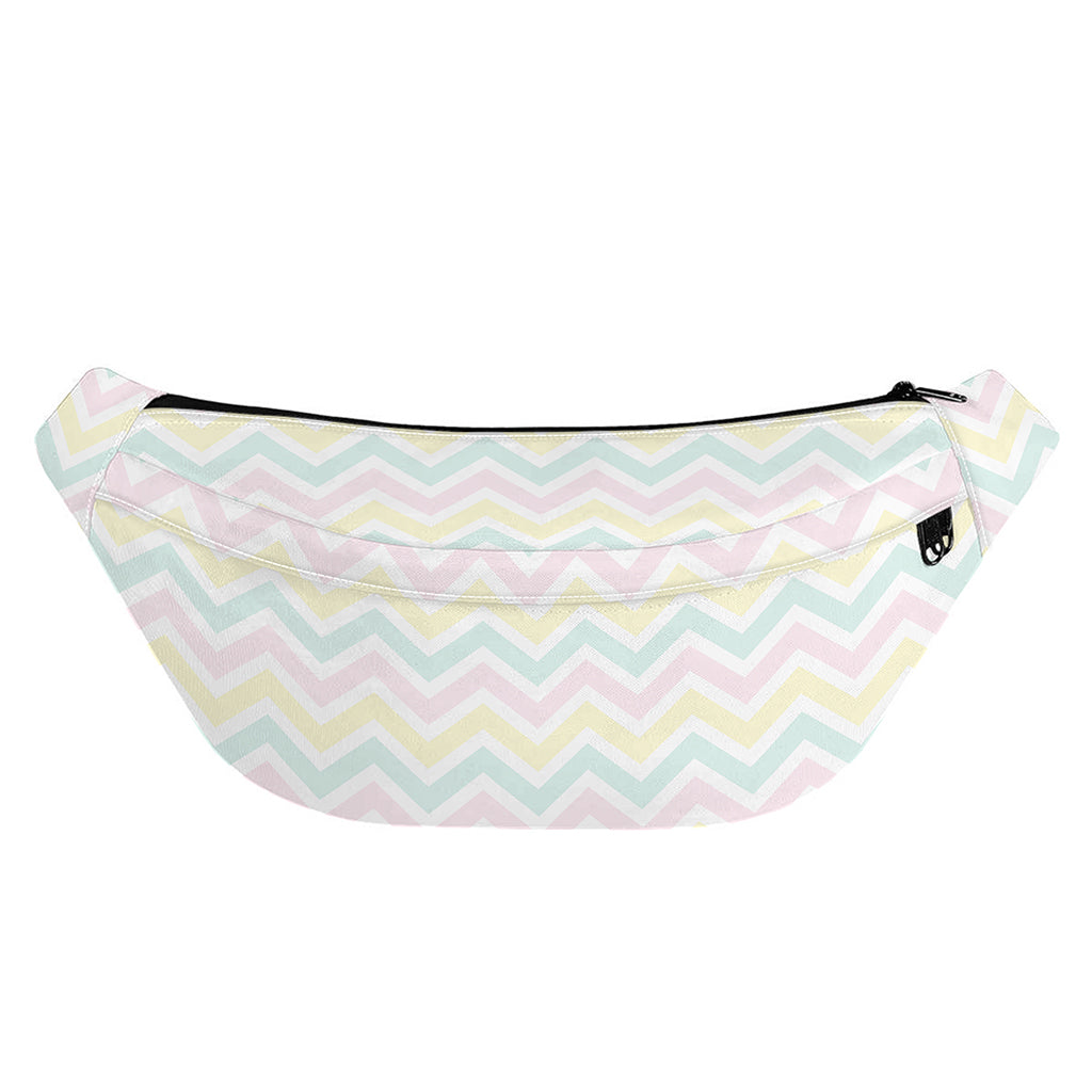 Pastel Chevron Pattern Print Fanny Pack