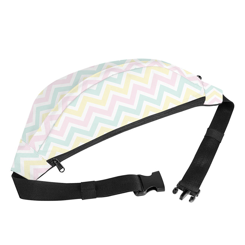 Pastel Chevron Pattern Print Fanny Pack