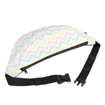 Pastel Chevron Pattern Print Fanny Pack