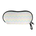 Pastel Chevron Pattern Print Glasses Case