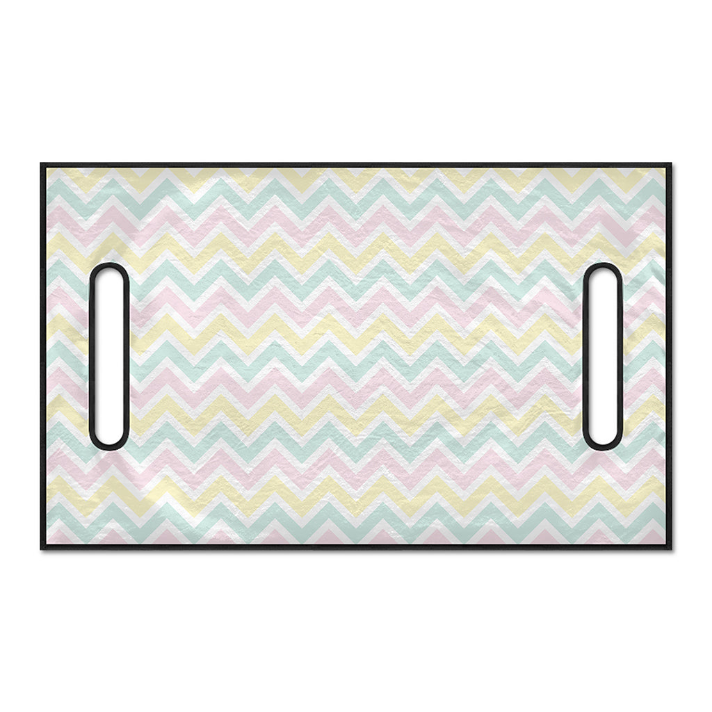 Pastel Chevron Pattern Print Golf Cart Seat Cover