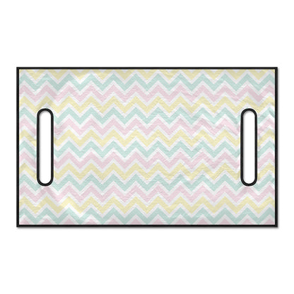 Pastel Chevron Pattern Print Golf Cart Seat Cover