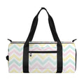 Pastel Chevron Pattern Print Gym Bag