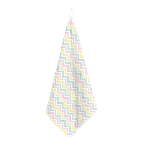 Pastel Chevron Pattern Print Hand Towel