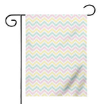 Pastel Chevron Pattern Print House Flag