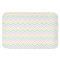 Pastel Chevron Pattern Print Indoor Door Mat