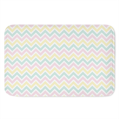 Pastel Chevron Pattern Print Indoor Door Mat