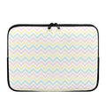 Pastel Chevron Pattern Print Laptop Sleeve