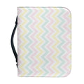 Pastel Chevron Pattern Print Leather Bible Cover