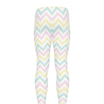 Pastel Chevron Pattern Print Men's leggings