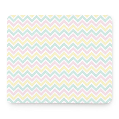Pastel Chevron Pattern Print Mouse Pad
