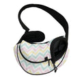 Pastel Chevron Pattern Print Pet Sling Carrier