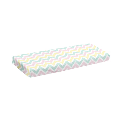 Pastel Chevron Pattern Print Piano Keyboard Cover