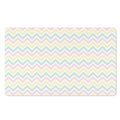Pastel Chevron Pattern Print Polyester Doormat