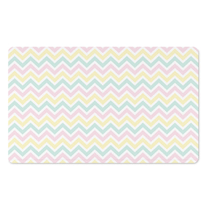 Pastel Chevron Pattern Print Polyester Doormat