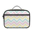 Pastel Chevron Pattern Print Portable Lunch Bag