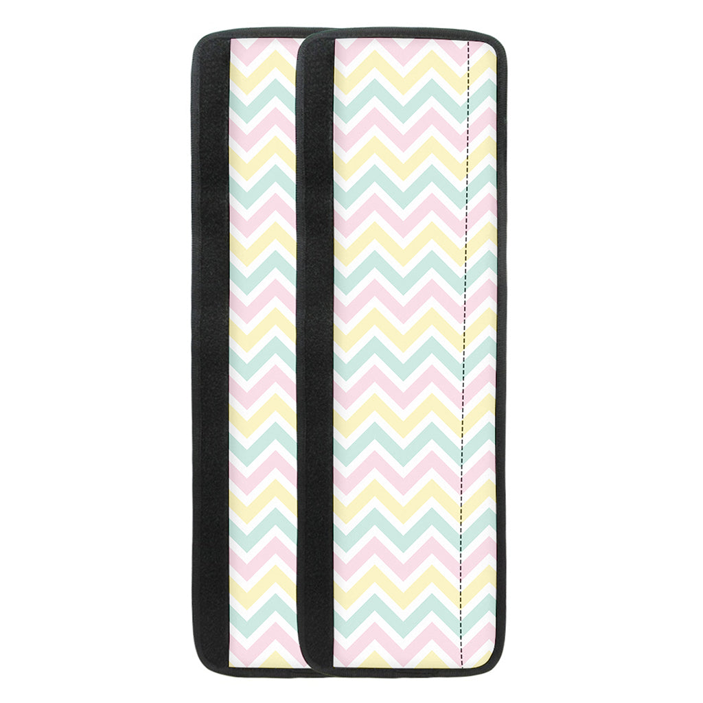 Pastel Chevron Pattern Print Refrigerator Handle Covers