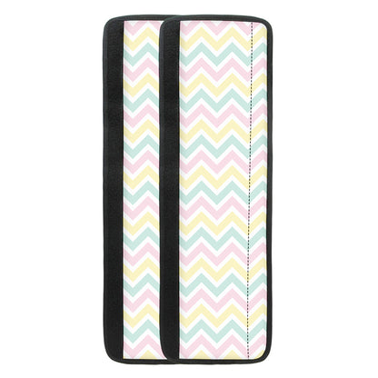 Pastel Chevron Pattern Print Refrigerator Handle Covers