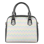 Pastel Chevron Pattern Print Shoulder Handbag