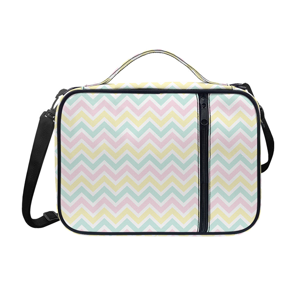 Pastel Chevron Pattern Print Shoulder Strap Bible Bag