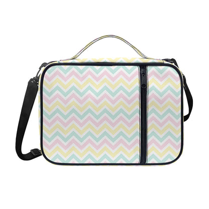 Pastel Chevron Pattern Print Shoulder Strap Bible Bag