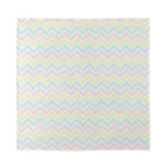 Pastel Chevron Pattern Print Silk Bandana