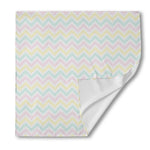 Pastel Chevron Pattern Print Silk Bandana