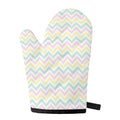 Pastel Chevron Pattern Print Single Oven Mitt