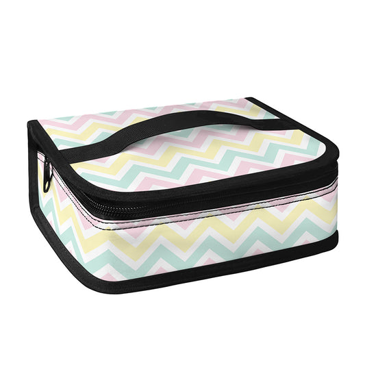 Pastel Chevron Pattern Print Small Lunch Bag