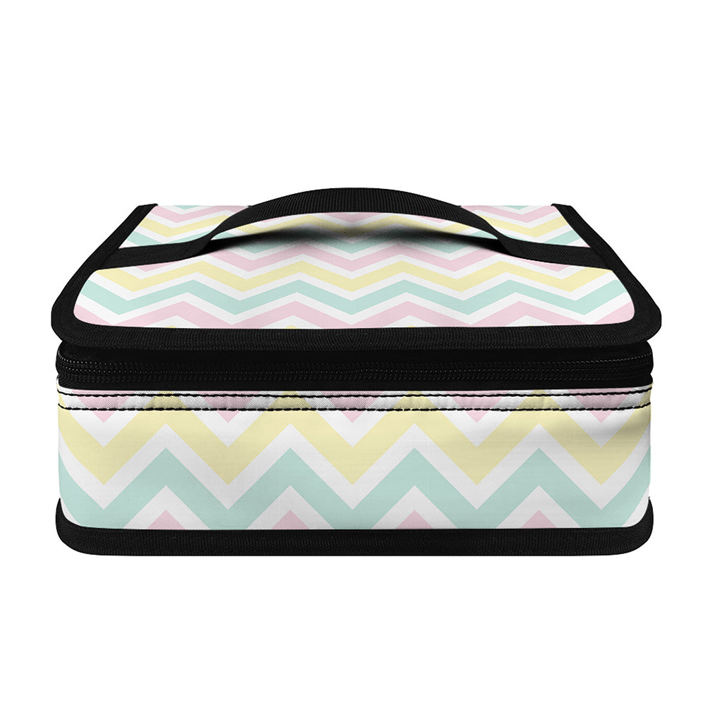 Pastel Chevron Pattern Print Small Lunch Bag
