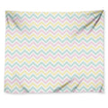 Pastel Chevron Pattern Print Tapestry