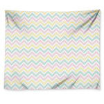 Pastel Chevron Pattern Print Tapestry