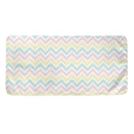 Pastel Chevron Pattern Print Towel