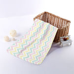 Pastel Chevron Pattern Print Towel