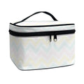 Pastel Chevron Pattern Print Travel Makeup Bag