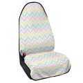 Pastel Chevron Pattern Print Waterproof Car Seat Cover