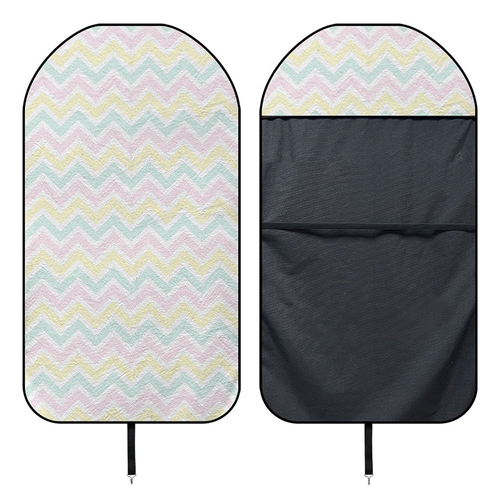 Pastel Chevron Pattern Print Waterproof Car Seat Cover