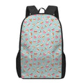 Pastel Cupcake Pattern Print 17 Inch Backpack