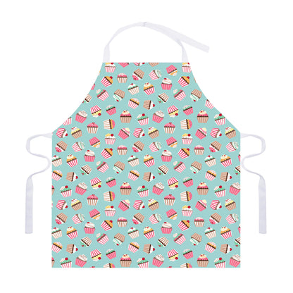 Pastel Cupcake Pattern Print Adjustable Apron