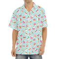 Pastel Cupcake Pattern Print Aloha Shirt