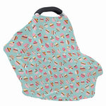 Pastel Cupcake Pattern Print Baby Seat Cover