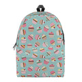 Pastel Cupcake Pattern Print School Backpack