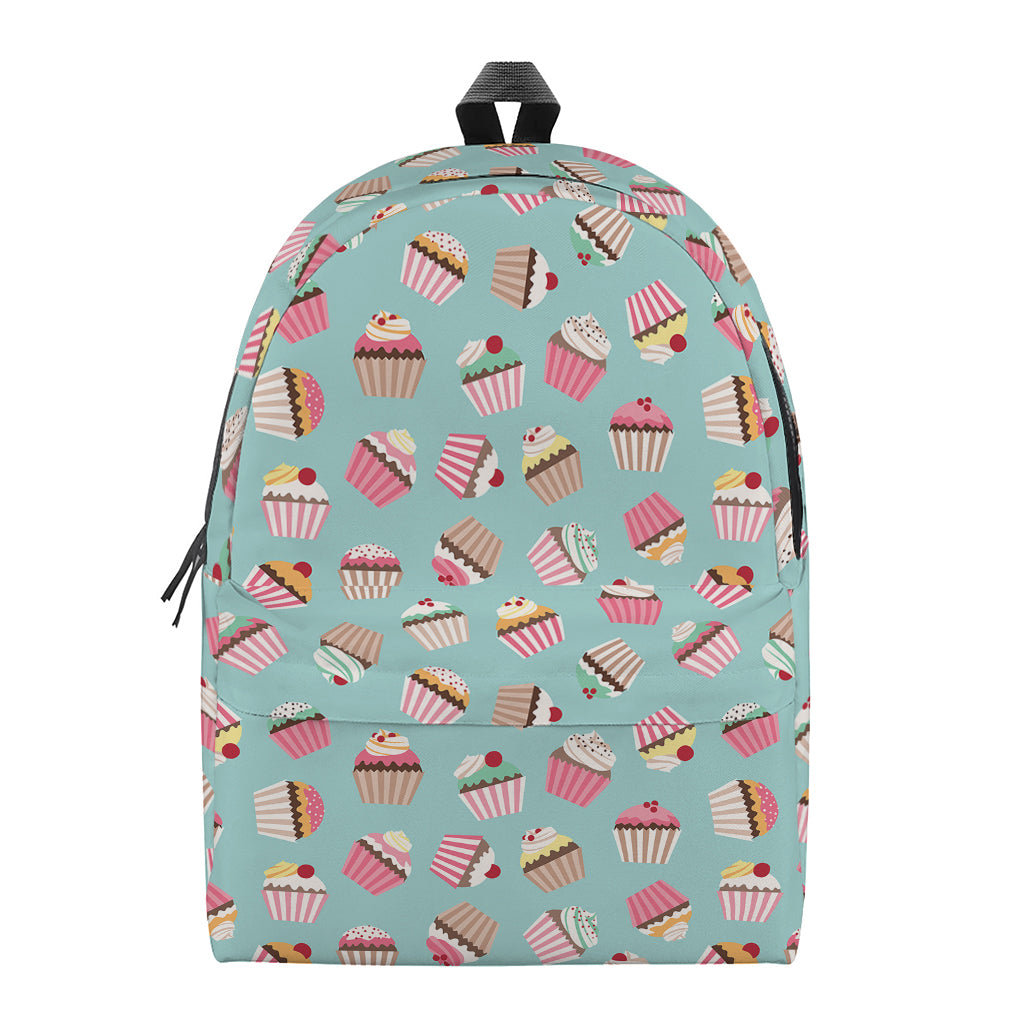 Pastel Cupcake Pattern Print Backpack