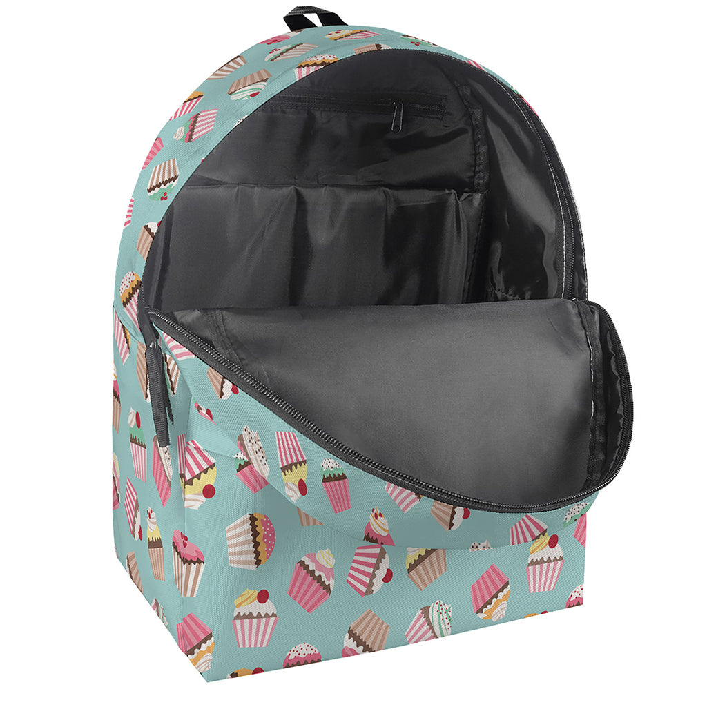 Pastel Cupcake Pattern Print Backpack