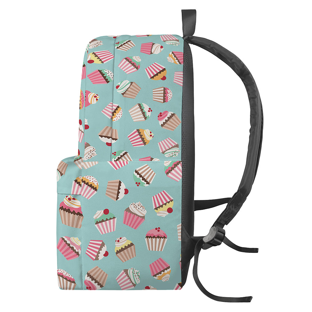 Pastel Cupcake Pattern Print Backpack