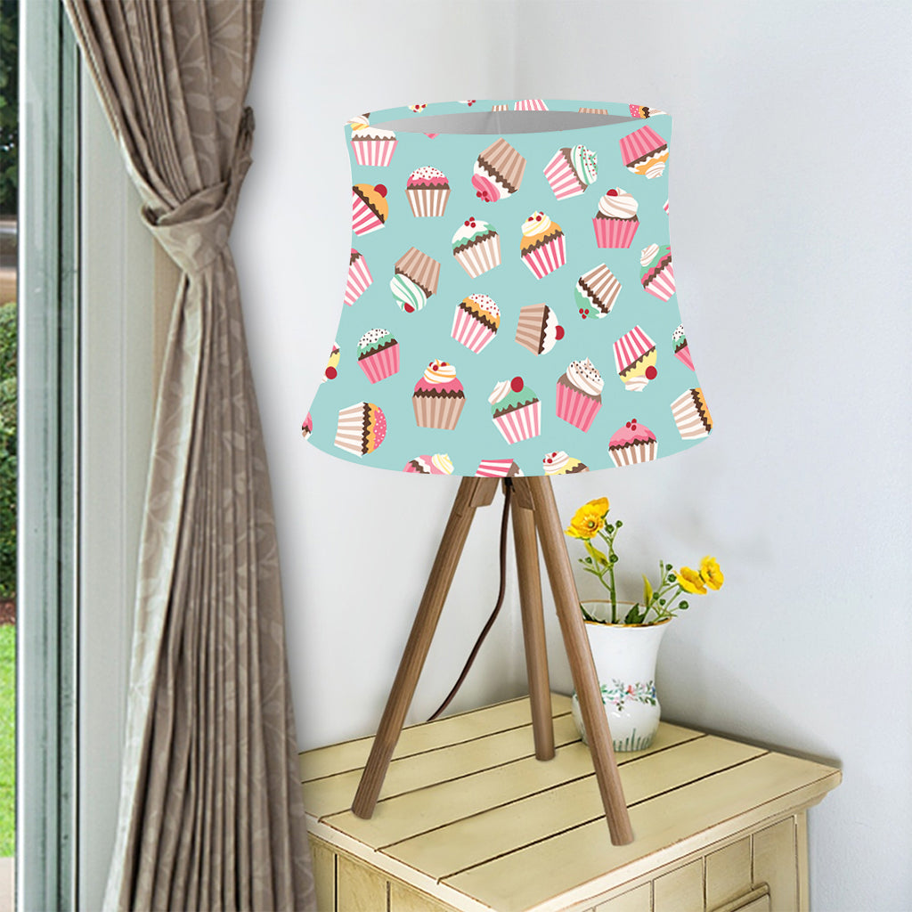 Pastel Cupcake Pattern Print Bell Lamp Shade